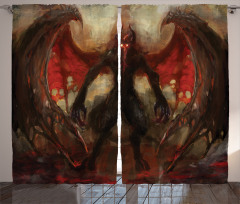 Devil Wings Flame Curtain