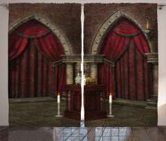 Mysterious Room Castle Curtain