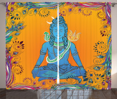 Cobra Mandala Paisley Curtain