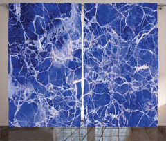 Cracked Marble Pattern Curtain