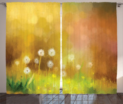 Oil Painting Effect Art Curtain