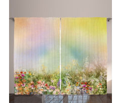 Spring Flower Nature Curtain