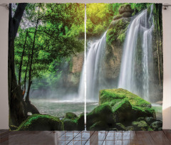 Waterfall Nature Exotic Curtain