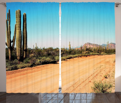American Desert Cactus Curtain