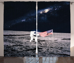 Milky Way American Flag Curtain