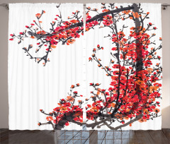 Blossom Cherry Sakura Curtain