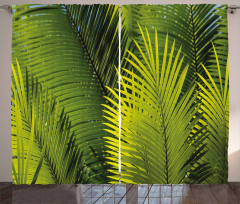 Tropical Foliage Leaf Curtain