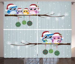 Christmas Family on Tree Curtain