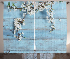 Spring Flowers Branches Curtain
