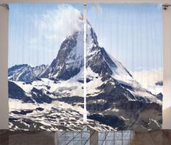 Glacier Summit Scenery Curtain