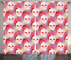 Skull and Corals Curtain