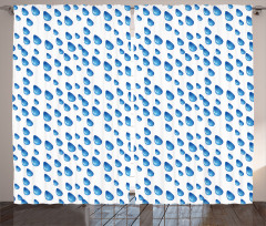 Raindrops Aquatic Fall Curtain