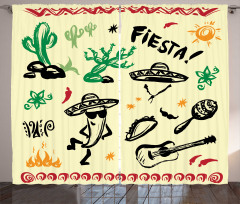 Taco Fiesta Guitar Curtain