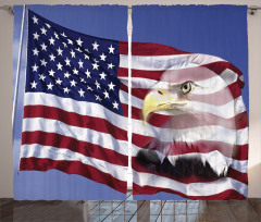 Bless America Flag Curtain
