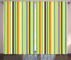 Vibrant Lines Pattern Curtain