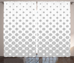 Spiraling Dots Curtain