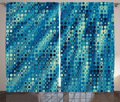 Mosaic Geometric Style Curtain