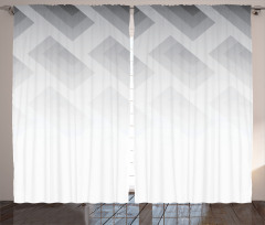 Blur Square Shapes Curtain