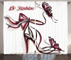 Classy High Heels Fashion Curtain