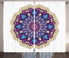 Floral Ornament Nature Curtain