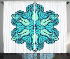 Mehndi Mandala Curtain