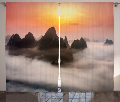 Mist Clouds Mountain Curtain