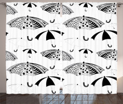 Ornate Umbrellas Curtain