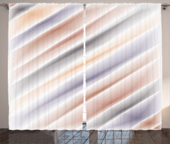Blurred Stripes Modern Curtain