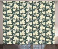 Floral Farming Pattern Curtain