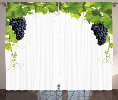 Wine Leaves in Village Curtain