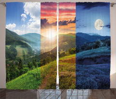 Mountain Forest View Curtain