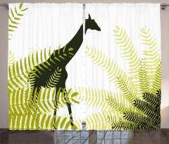 National Park Giraffe Curtain