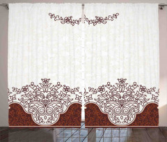 Floral Persian Design Curtain
