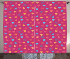 Valentine Days Lovers Curtain