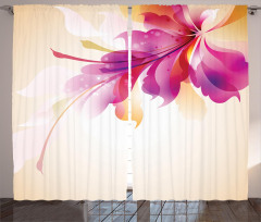Floral Point and Leaf Curtain