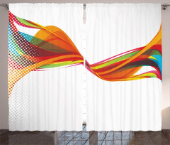 Pixel Details Rainbow Curtain