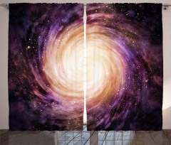 Alluring Space Hole Curtain