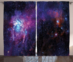Mother Baby Nebula View Curtain