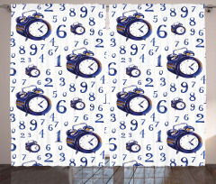 Caligraphic Numbers Curtain