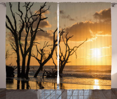 Sunrise at Beach Trees Curtain