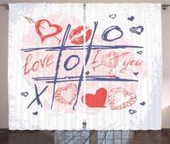 Xoxo Game with Lips Curtain