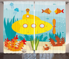Sea Life Theme Curtain