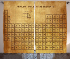 Vintage Chemistry Table Curtain