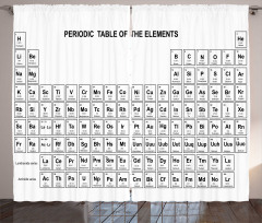 Element Table Chemisty Curtain