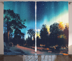 Aurora Borealis Night Curtain