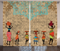 Folkloric Boho African Curtain