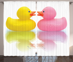 Duck Couple in Love Curtain