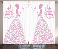 Princess with Butterflies Gown Curtain