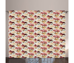 Country Bouquet Blossom Curtain