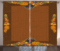 Pumpkin Harvest Curtain